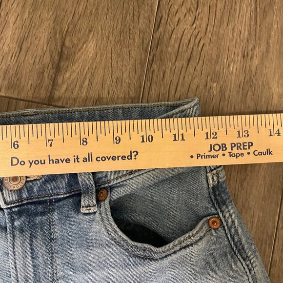 American Eagle Stretch Womens Mom Jean Size 0 Regular Med Wash - Picture 6 of 8